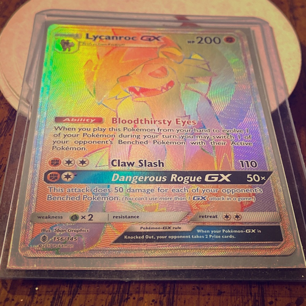 Pokémon Lycanroc GX - 156/145 - Hyper Rare